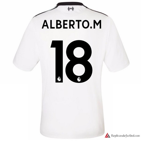 Camiseta Liverpool Segunda equipación Alberto.M 2017-2018